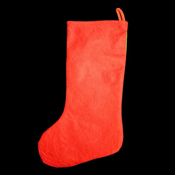 Set of 2 Christmas Stockings Santa & Snowman Felt Holiday Decorations 17" - Picture 4 of 7